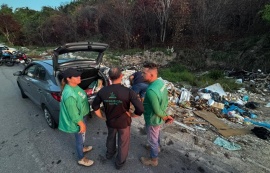 Operação Cidade Limpa coíbe descarte irregular de entulhos no bairro do São Jorge