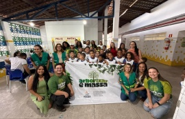 Projeto da Alurb leva ações educativas para escola da rede municipal, no Tabuleiro