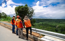Em cooperação técnica, Defesa Civil de Maceió realiza monitoramento de voçoroca em Rio Largo