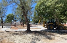 Obras de revitalização da Praça da Faculdade avançam e chegam a 70% de execução