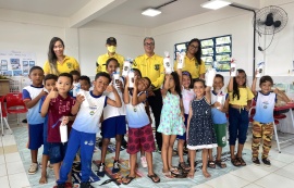 Educadores do DMTT promovem ação educativa em alusão ao Dia das Crianças