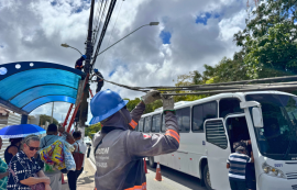 Projeto Poste Limpo inicia ação entre as Avenidas Tomás Espíndola e Durval de Góes Monteiro