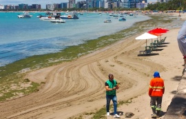 Vistoria técnica descarta lançamento de esgoto na orla da Ponta Verde