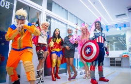 Personagens infantis invadem o Hospital da Cidade e levam alegria para os pequenos pacientes