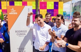Prefeito Rodrigo Cunha entrega Gigantinho Bilíngue Parque da Lagoa e destaca transformação histórica no Vergel