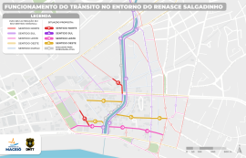 Saiba como fica o funcionamento do trânsito no entorno do Riacho Salgadinho