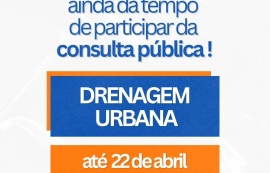Consulta pública sobre concessão e manejo de águas pluviais segue até o dia 22/4
