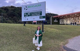 Diretora-Executiva da Alurb visita feira sobre reciclagem em Curitiba(PR)