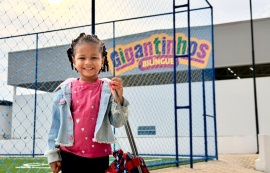 Ano letivo começa em novos Gigantinhos, bilíngues e em tempo integral, nos bairros Garça Torta e Feitosa