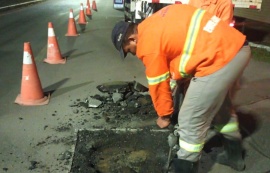 Operação Tampa Bueiro beneficia 101 vias em seis meses de atuação