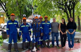 Saúde do Trabalhador reforça segurança laboral em ação de poda de árvores em Maceió