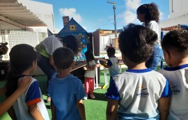 Gigantinhos Poço comemora aniversário com ações de cidadania e saúde para comunidade escolar