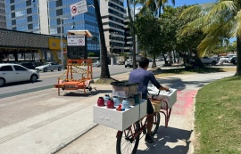 Controladores de velocidade educativos são instalados na ciclovia da orla de Maceió
