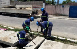 Infraestrutura realiza tamponamento de galeria pluvial em Fernão Velho