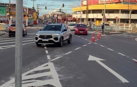 Mudança no trânsito do Jacintinho entra em funcionamento no cruzamento da Leste-Oeste