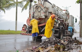 Infraestrutura retira mais de 250 toneladas de entulhos da rede de drenagem