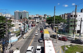 Avenida Gustavo Paiva ganha faixa reversível durante horários de pico da tarde e da noite