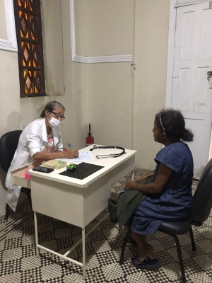 Usuários estão tendo acompanhamento médico e sendo vacinados Foto: abrigo provisório