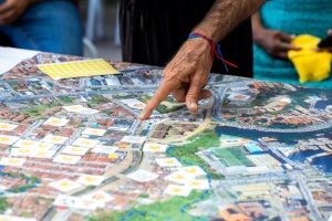 Jogo do território destacou pontos importantes do bairro. Foto: Diogo Canuto/Secom Maceió