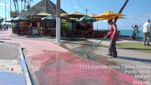Transbordamento estava causando problemas em via pública. Foto: Ascom Semurb