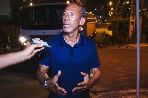 Como líder da comunidade, a gratidão do Jadson representa a de todos os moradores. Foto: Matheus Alves / Ascom Sima