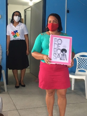 Mulheres participaram de dinâmicas inclusivas. Foto: Cras Selma Bandeira