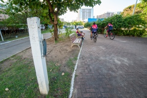 Moradores utilizam espaço para lazer, esporte e interação. Foto: Juliete Santos / Secom Maceió