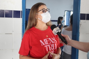 Coordenadora de Programas e Projetos Educacionais Kátia Lessa. Foto: Arthur Vieira (estagiário/Ascom Semed)