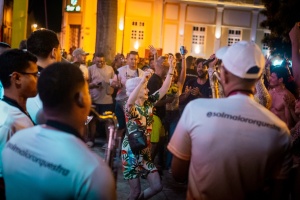 O bairro histórico tomado pela energia dos artistas maceioenses e pela alegria dos foliões. Foto: Daniel Marinho/Secom Maceió
