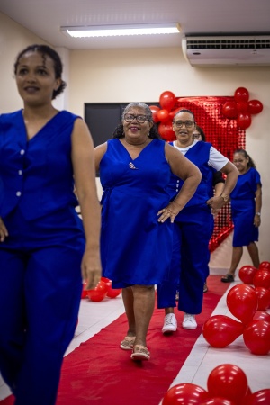 Encerramento contou com um desfile de moda com roupas produzidas pelas alunas. Foto: Alisson Frazão/ Secom Maceió