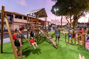 Prefeitura de Maceió inaugurou a praça São João Batista. Foto: Itawi Albuquerque
