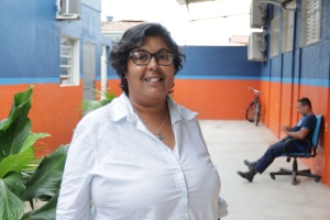 Assistente social do Setor do Serviço Social da Semed, Aucione Albuquerque. Foto: Pedro Caldas.