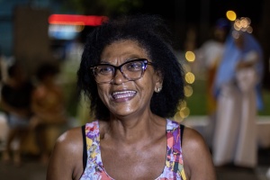 Jane Tenório aproveita o Desfile de Natal. Foto: Itawi Albuquerque
