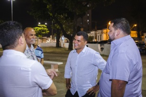 Superintendente João Folha e o presidente da Fmac, João Hugo Lyra, fizeram vistoria no estacionamento do Jaraguá. Foto: Matheus Alves/AScom Sima