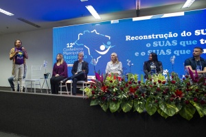 Rafael Machado, contou sua experiência como usuário do Suas. Foto: Allan Cesar/Secom Maceió