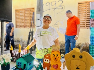 Ação teve a exposição de brinquedos sustentáveis. Foto: Crystália Tavares/Ascom Alurb