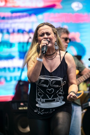 A banda Divas do Rock levou para o palco a força da voz feminina no cenário do rock.  Foto: Alisson Frazão/Secom Maceió