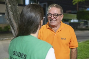 O Superintendente da Sudes acompanhou a atividade. Foto: Émile Valões/Secom Maceió