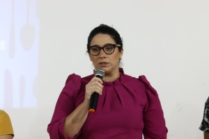 Coordenadora do setor de nutrição da Semed, Rafaela Pessoa. Foto: Pedro Farias/Ascom Semed