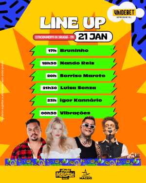 Confira  as atrações e horários dos shows