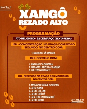 Programação da sexta-feira (22)