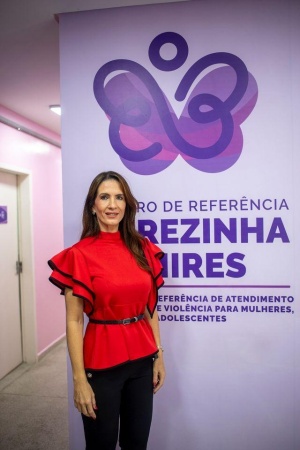 Advogada Caroline Leahy abordou aspectos da legislação sobre violência contra a mulher. Foto: Thiago Figueredo/ Secom Maceió