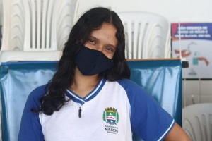 Estudante, Natany Moura. Foto: Ascom Semed