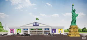 Projeto da loja da Havan que será construída em Maceió | Foto: Divulgação