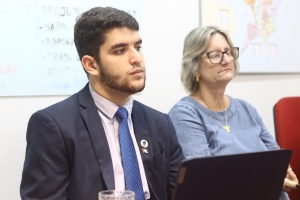 Representante estadual da empresa Students for Liberty Brasil, Vandebilto Sarmento. Foto: Pedro Farias / Ascom Semed