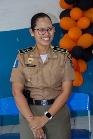 1º Tenente da Polícia Militar de Alagoas Tisiane Bezerra da Silva. Foto: Vinícius Moreira/Ascom Semed