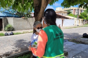 Moradores foram orientados. Foto: Ascom Sudes