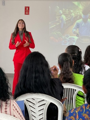 Vitorya Sarah, nutricionista e gerente da Inspetoria de Alimentos da Visa Maceió. Foto Vigilância Sanitária