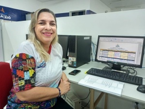 Coordenadora do setor de Ensino Fundamental da Semed, Juliana Medeiros, explicou que a alfabetização vai além de apenas aprender a escrever. Foto: Jamerson Soares/Ascom Semed