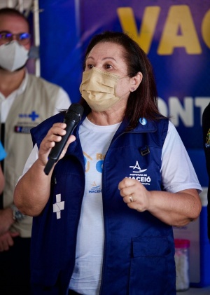 Secretária Municipal de Saúde, Célia Fernandes. Foto: Célio Júnior/Secom Maceió